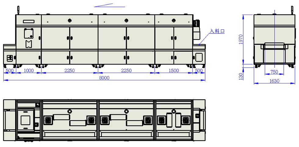 Clean Hot Air Tunnel Oven